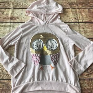 Love Peace & Lip Gloss Hoodie 6X Girls